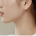 Classical Zirconia Hoop Earrings 60200173