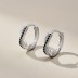 Mobius Zirconia Infinity Hoop Earrings 60200174