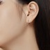 Mobius Zirconia Infinity Hoop Earrings 60200174