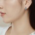 Sparkle Irregular Zirconia U Shape Hoop Earrings 60200175
