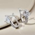 Shiny Square Zirconia U Shape Hoop Earrings 60200178