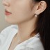 Sparkle Heart Zirconia U Hoop Earrings 60200184