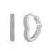 Full Zirconia Heart Hoop Earrings 60200185