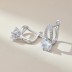 Shiny Zirconia Clip Hoop Earrings 60200186