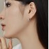 Classical Zirconia U Hoop Earrings 60200187