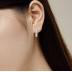 Classical Zirconia U Hoop Earrings 60200187