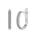 Classical Zirconia U Hoop Earrings 60200188