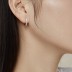 Classical Zirconia U Hoop Earrings 60200188