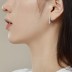 Shiny Zirconia Bow U Hoop Earrings 60200189