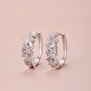 Sparkle Cluster Zirconia Hoop Earring 60200194
