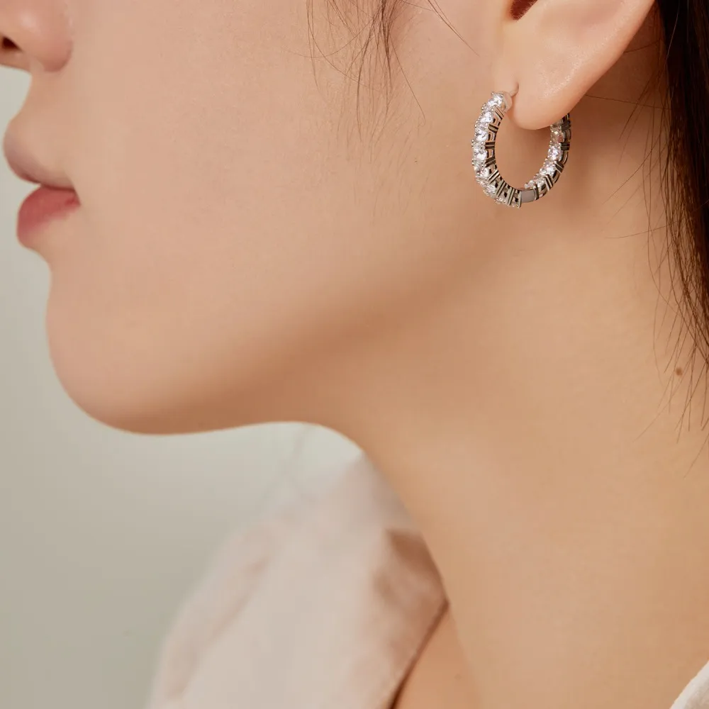 Rainbow Classic Zirconia Hoop Earring 60200195 - image2