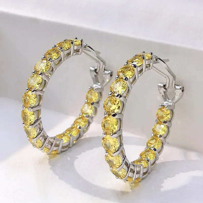 4mm 8A Zirconia French Hoop Earring 60200196 - image1