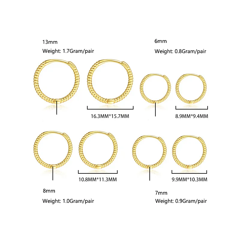 Classic Minimalism Hoop Earrings 60200197 - image3