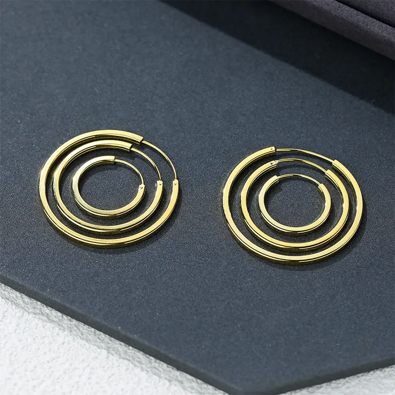 Classic Minimalism Hoop Earrings 60200198 - image1