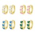 Lovely Heart Zirconia Hoop Earring 60200205