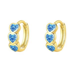 Lovely Heart Zirconia Hoop Earring 60200205