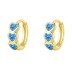 Lovely Heart Zirconia Hoop Earring 60200205