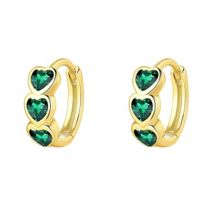 Lovely Heart Zirconia Hoop Earring 60200205