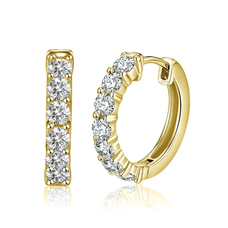 S925 Minimalist Zirconia Hoop Earring 0200220