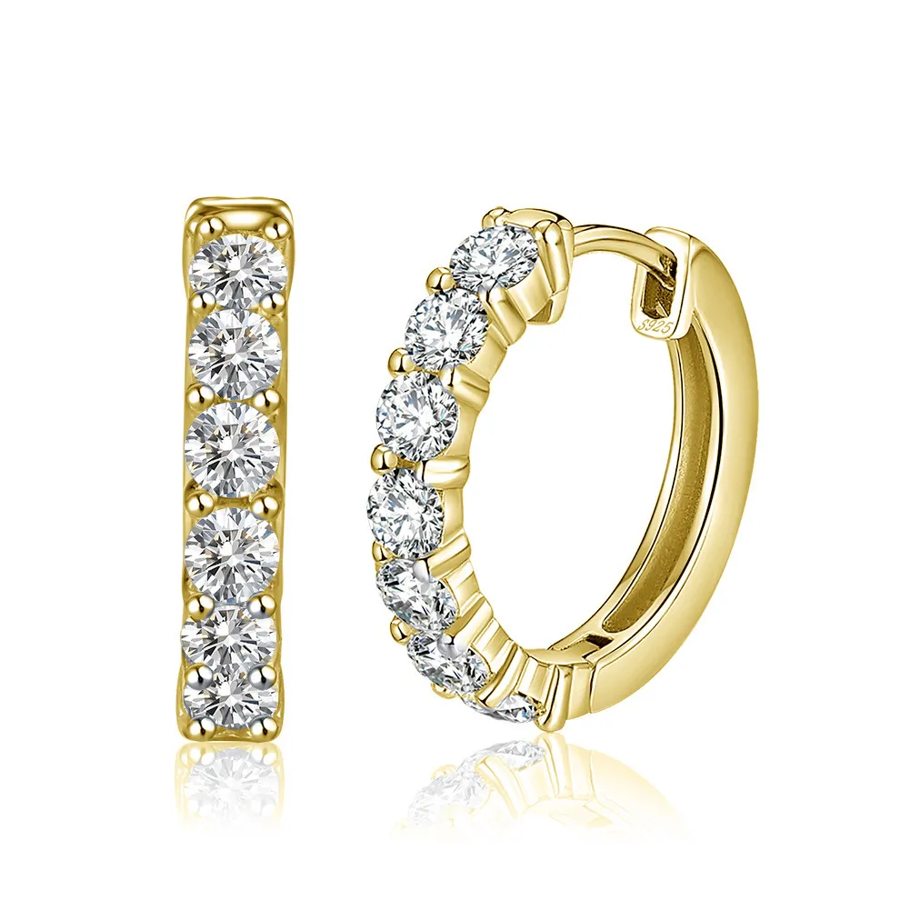 S925 Minimalist Zirconia Hoop Earring 0200220