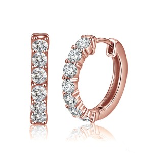 S925 Minimalist Zirconia Hoop Earring 0200220