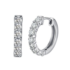 S925 Minimalist Zirconia Hoop Earring 0200220