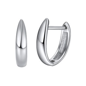 925 Sterling Silver Hoop U-shaped Earring 60200223