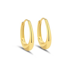 925 Sterling Silver U-shaped Hoop Earring 60200264