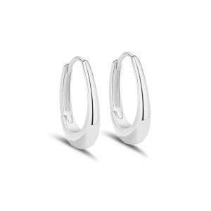 925 Sterling Silver U-shaped Hoop Earring 60200264