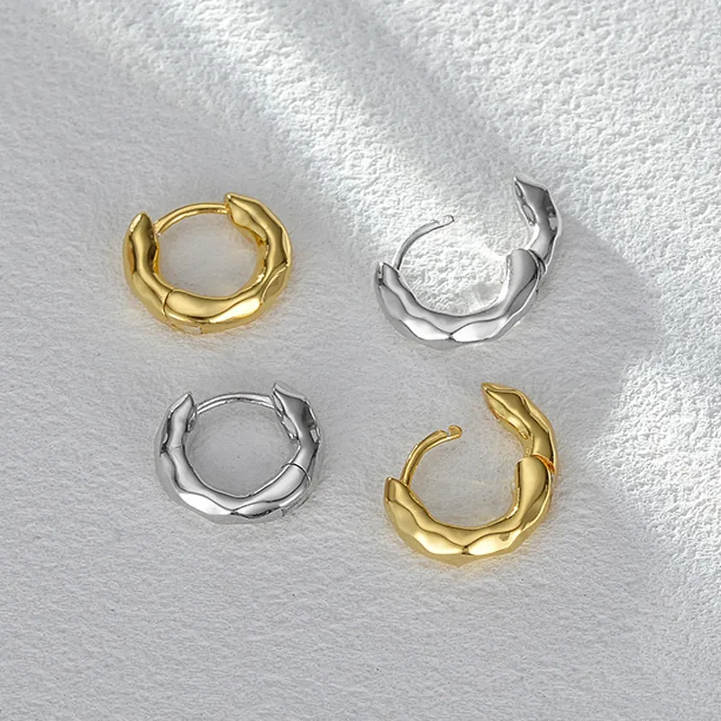 925 Sterling Silver Möbius Twist Hoop Earring 60200276 - image3