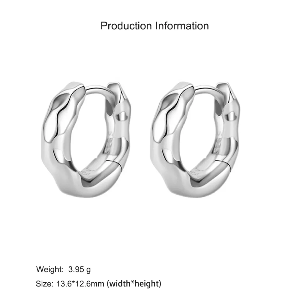 925 Sterling Silver Möbius Twist Hoop Earring 60200276 - image2