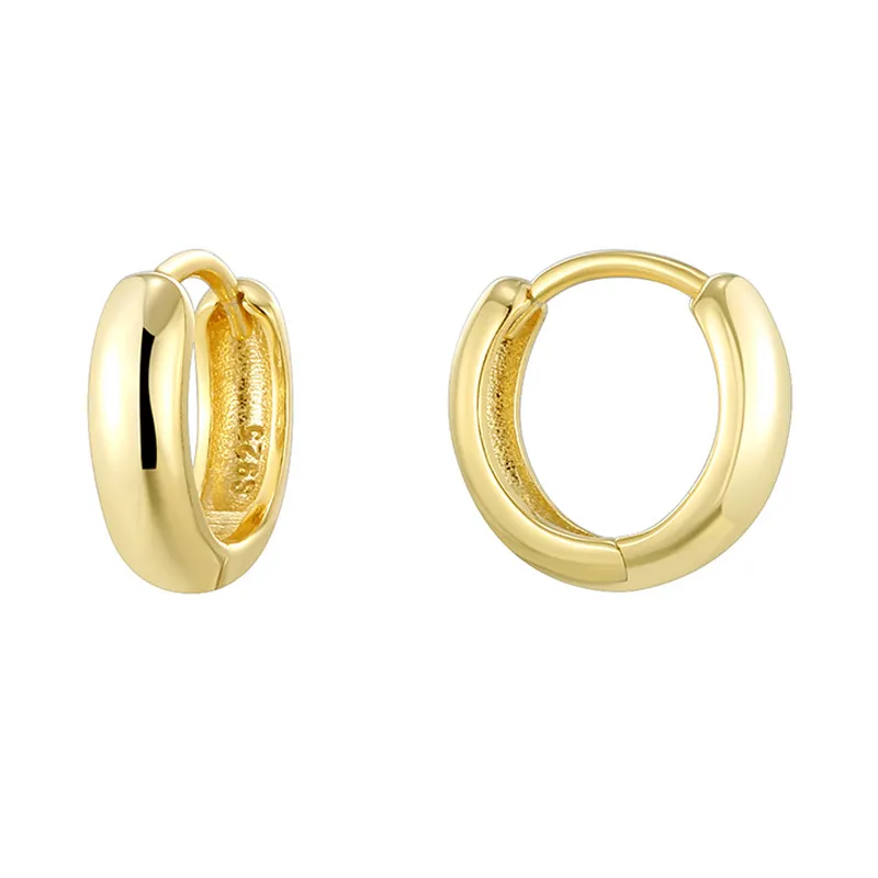 925 Sterling Silver Minimalist Hoop Earring 60200278