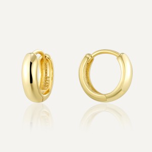 925 Sterling Silver Minimalist Hoop Earring 60200278