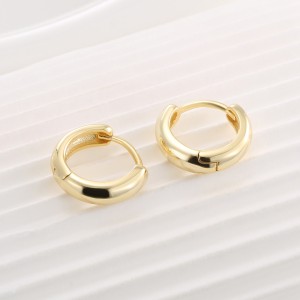 925 Sterling Silver Minimalist Hoop Earring 60200278
