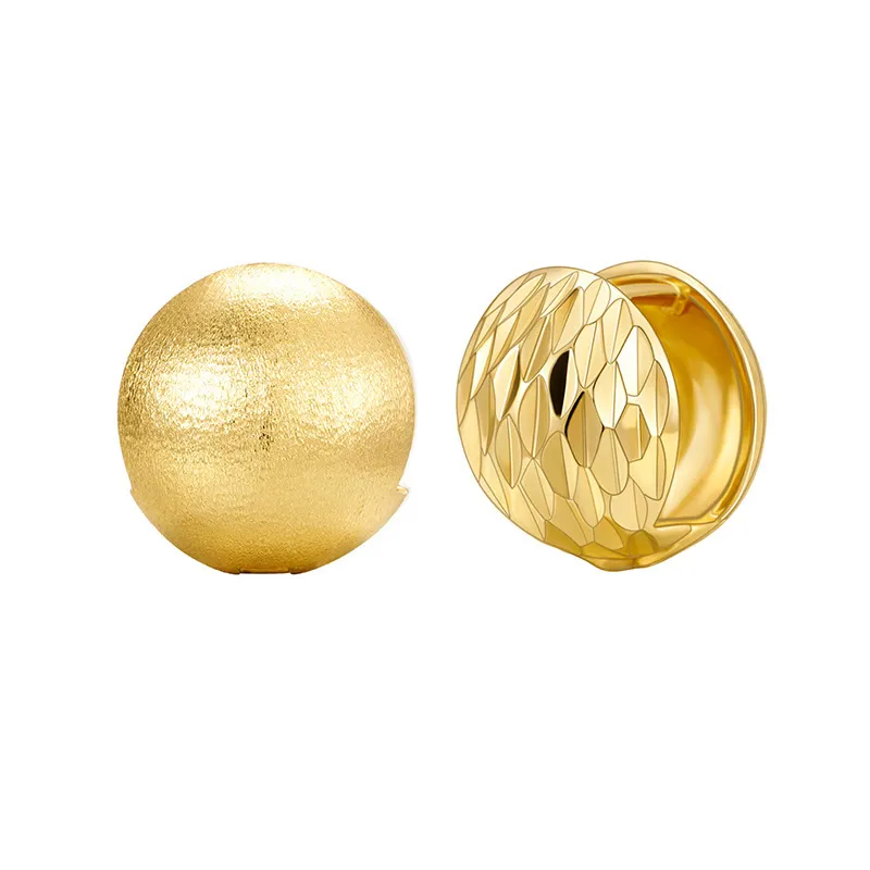 925 Sterling Silver Brushed Matte Sphere Earring 60200281