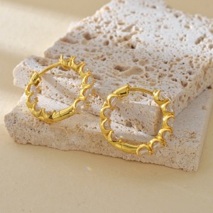 925 Sterling Silver Micro-Pave CZ Heart Huggie Hoop Earring 60200304