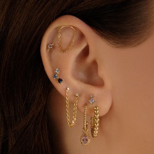925 Sterling Silver High-Polish Ball Hoop Earring 60200305