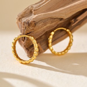 925 Sterling Silver High-Polish Ball Hoop Earring 60200305