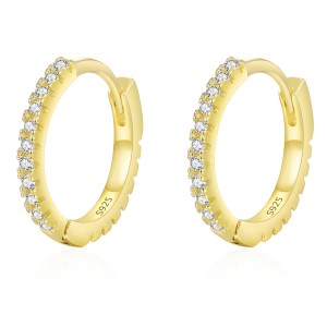 925 Sterling Silver Classic CZ Drop Hoop Earring 60200336 925 Sterling Silver Classic CZ Drop Hoop Earring 60200336
