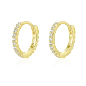 925 Sterling Silver Classic CZ Drop Hoop Earring 60200336 925 Sterling Silver Classic CZ Drop Hoop Earring 60200336