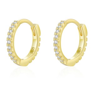 925 Sterling Silver Classic CZ Drop Hoop Earring 60200336 925 Sterling Silver Classic CZ Drop Hoop Earring 60200336
