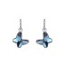 Austrian Crystals Butterfly Cubic Zirconia Hoop Earring 60300003