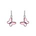 Austrian Crystals Butterfly Cubic Zirconia Hoop Earring 60300003