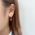 Silver Cubic Zirconia Icecream Hoop Earring 60300009