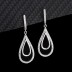 Silver Waterdrop Hoop Earring 60300022