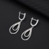 Silver Waterdrop Hoop Earring 60300022