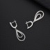 Silver Waterdrop Hoop Earring 60300022