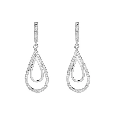 Silver Waterdrop Hoop Earring 60300022