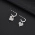 Silver Love Heart Hoop Earring 60300023