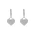 Silver Love Heart Hoop Earring 60300023